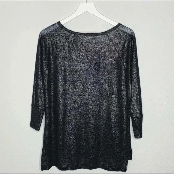 Joie Cyndi Metallic Linen Top - Picture 3 of 8